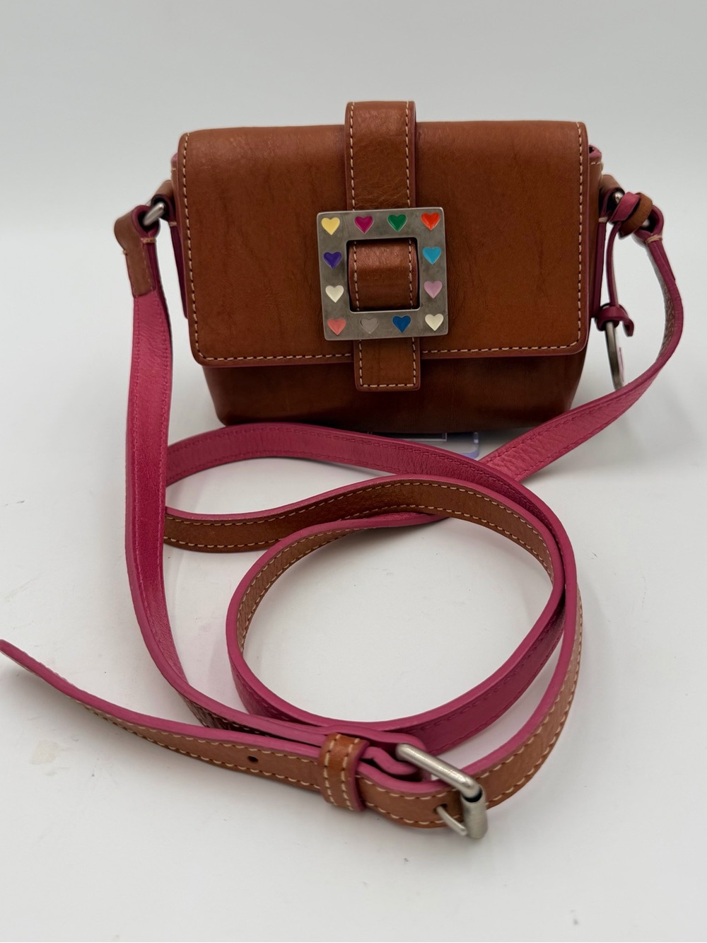 Vintage Dooney & Bourke Y2K Heart Mini Crossbody